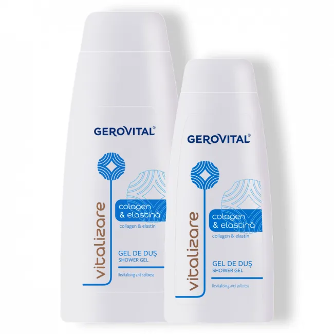 GEL DE DUS CU COLAGEN SI ELASTINA GEROVITAL 400ML
