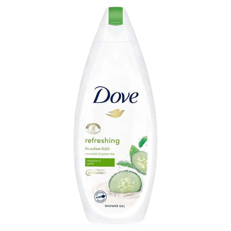 GEL DUS GO FRESH CUCUMBER GREEN TEA DOVE 250ML