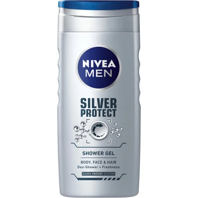 GEL DUS SILVER PROTECT NIVEA MEN 250ML