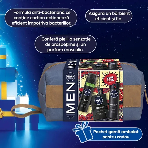 GEL RAS DEEP NIVEA MEN 200ML