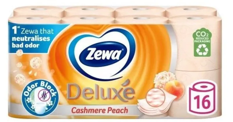 HARTIE IGIENICA PEACH ZEWA DELUXE 4ROLE