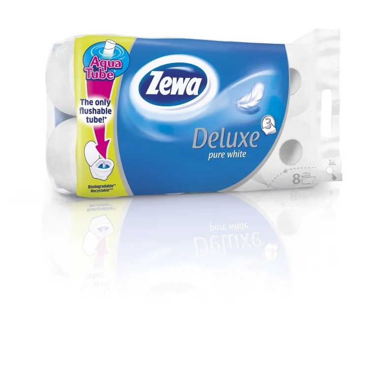HARTIE IGIENICA PURE WHITE ZEWA DELUXE 4ROLE