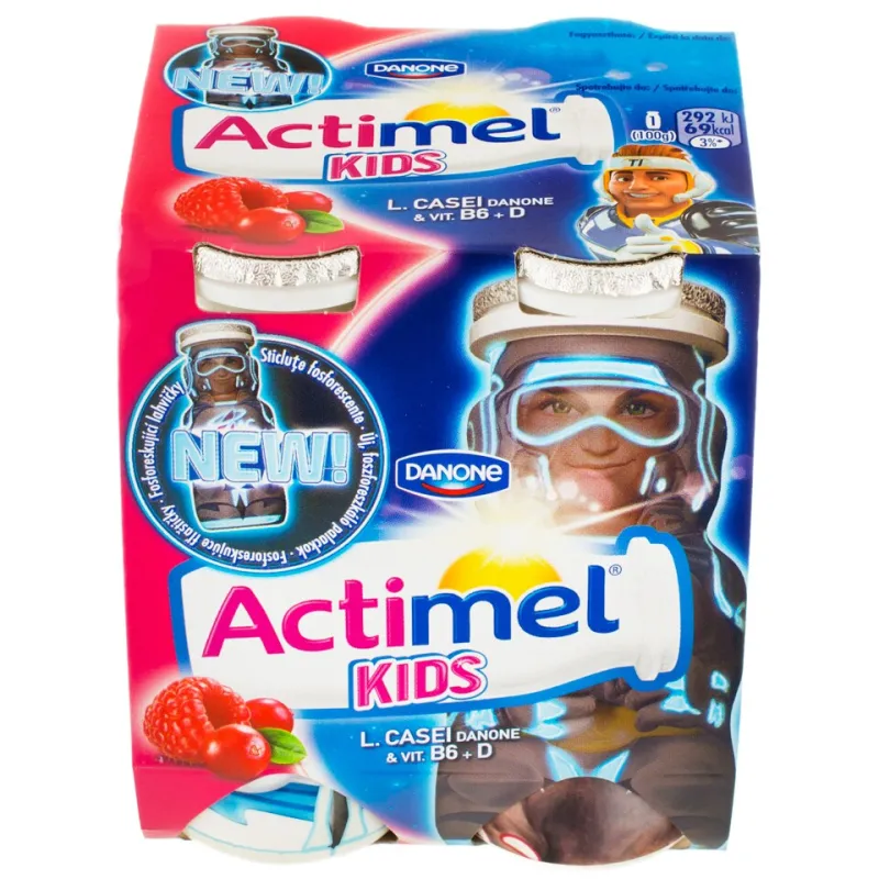 IAURT ACTIMEL ACTIKIDS CAPSUNE-BANANE 4X100G