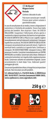 MR MUSCLE NIAGARA GRANULE PT DESFUNDAT 250GR