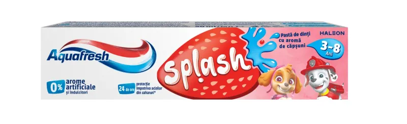 PASTA DINTI SPLASH AQUAFRESH 3-8 ANI 50ML
