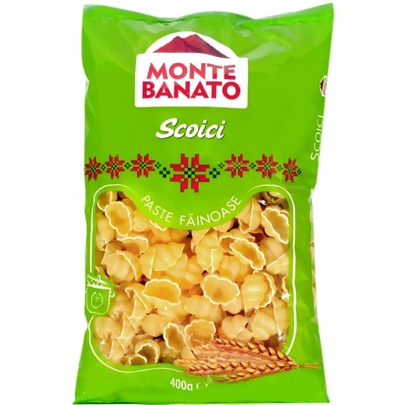 PASTE SCOICI CU OU MONTE BANATO 400G