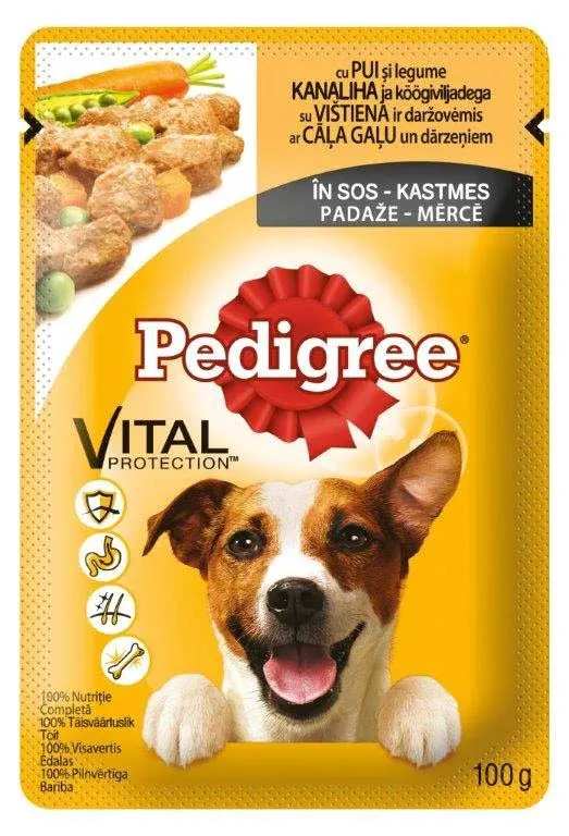 PEDIGREE PLIC ADULT PUI&LEGUME 100G