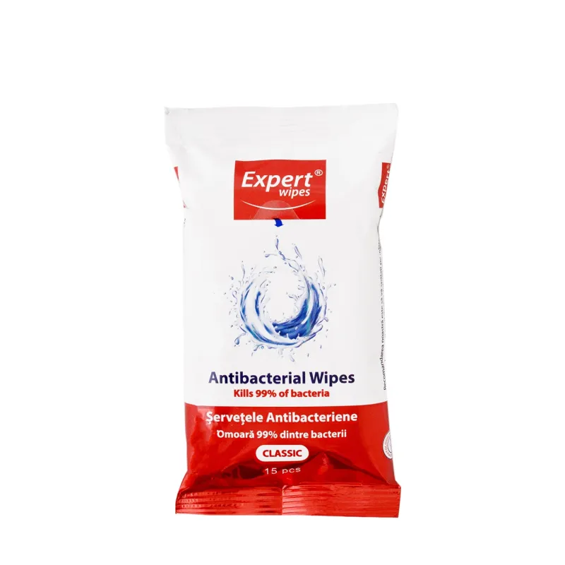 SERVETELE UMEDE ANTIBACTERIENE EXPERT WIPES CLASSIC 15B