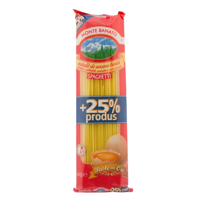 SPAGHETE CU OU MONTE BANATO 400G