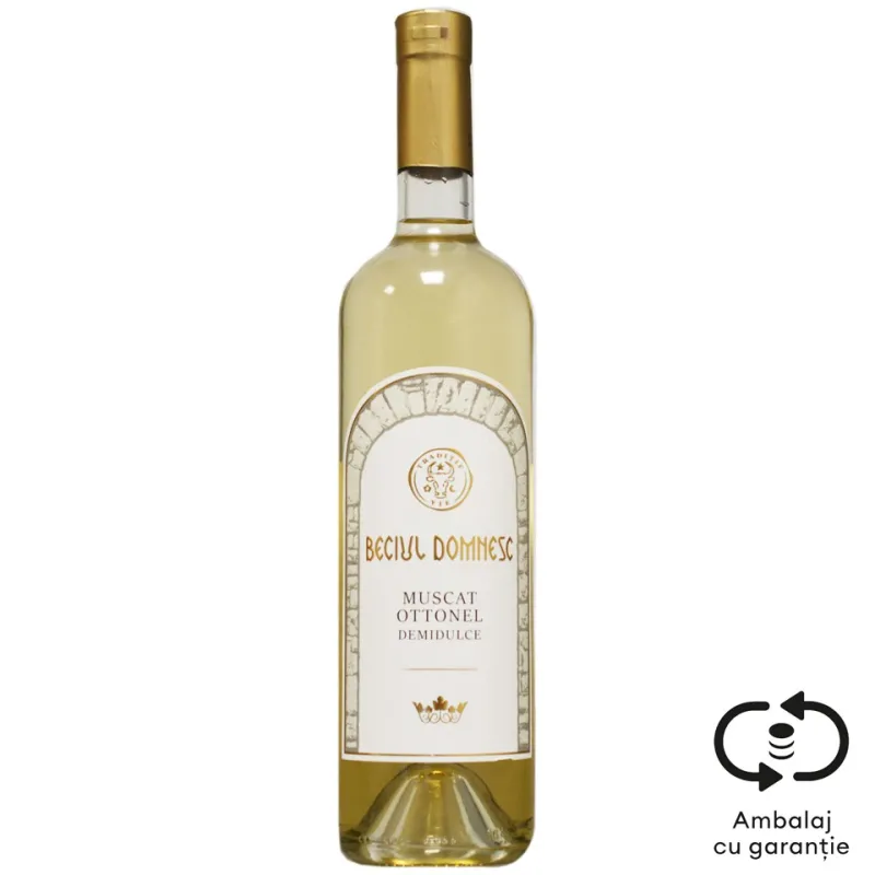 VIN BECIUL DOMNESC MUSCAT ALB DEMIDULCE 0.75L SGR