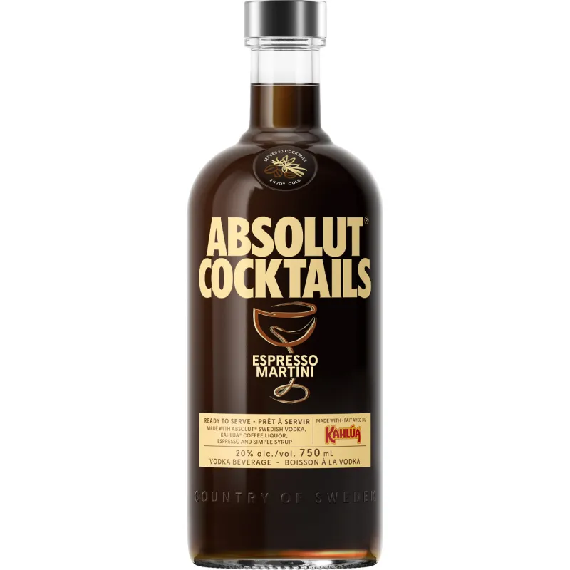 VODKA ABSOLUT EXPRESSO 5% 0.2L SGR