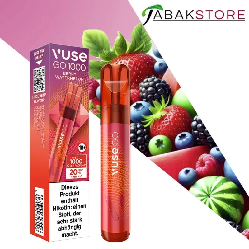 VUSE GO 1000 PEN BERRY WATERMELON 20MG/ML
