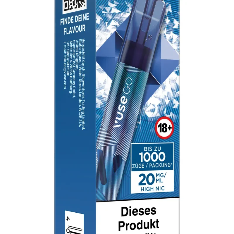 VUSE GO 1000 PEN BLUEBERRY ICE 20MG/ML