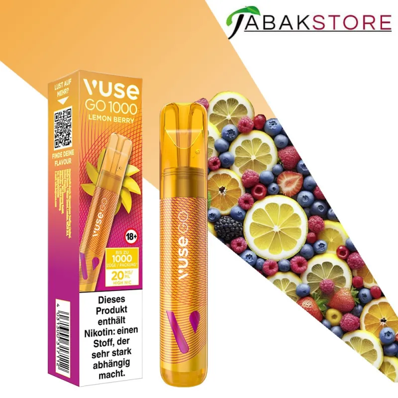 VUSE GO 1000 PEN LEMON BERRY 20MG/ML