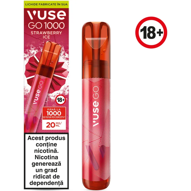 VUSE GO 1000 PEN STRAWBERRY ICE 20MG/ML