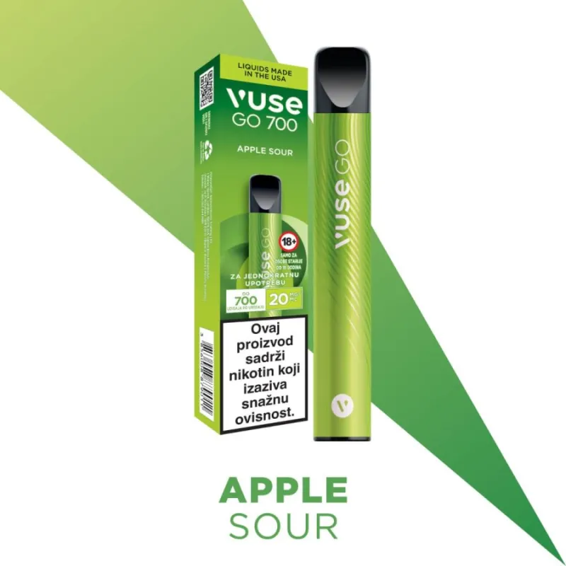 VUSE GO 700 APPLE SOUR 20MG/ML