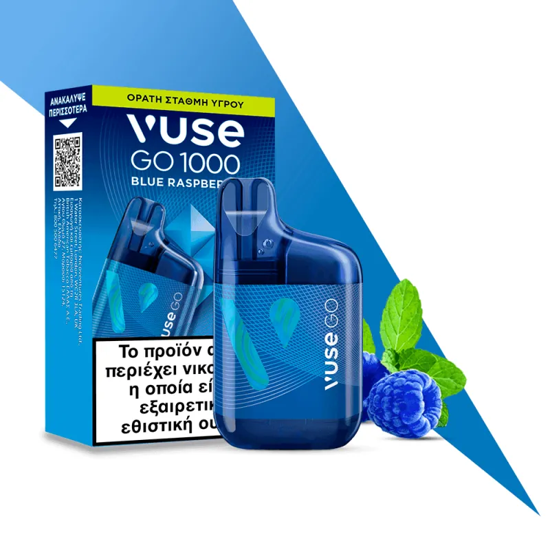 VUSE GO BOX 800 BLUE RASPBERRY 20MG/ML