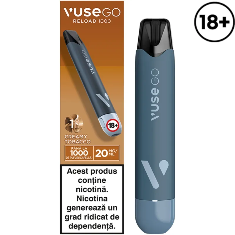 VUSE GO RELOAD 1000 PEN CREAMY TOBACCO 20MG/ML
