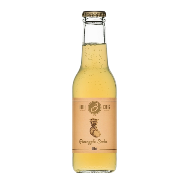 APA TONICA 3CENTS PINEAPPLE SOFT DRINK 0.2L SGR