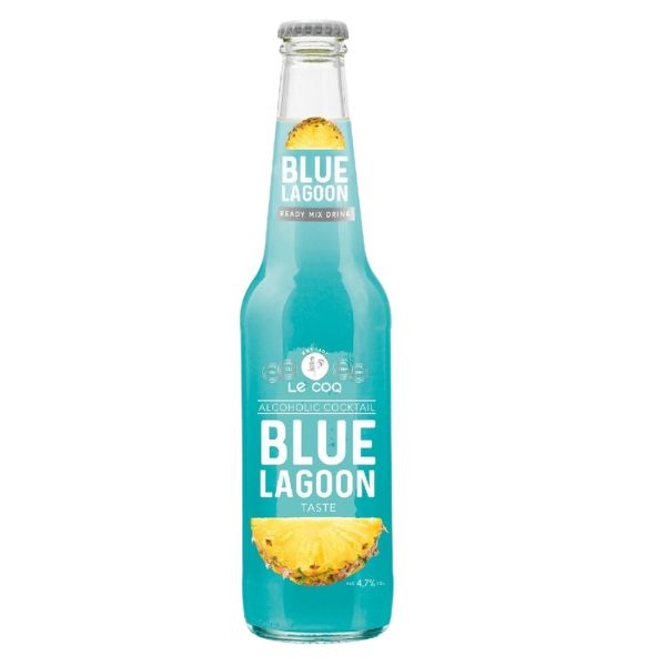 COCKTAIL VIRGIN BLUE LAGOON CU GUST  ANANAS LECOQ 0.0%  0.33L