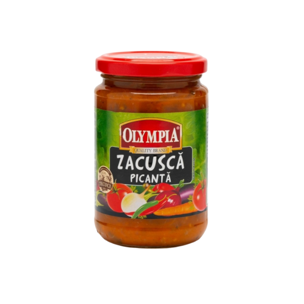 ZACUSCA VINETE SI ARDEI COPTI PICANTA OLYMPIA 300G