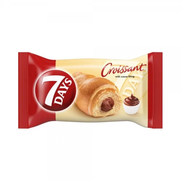 7DAYS CROISSANT CU UMPLUTURA CACAO 60G