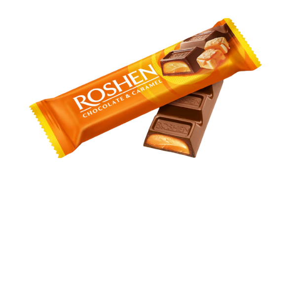 BATON DE CIOCOLATA ROSHEN CU UMPL. DE CARAMEL 30G