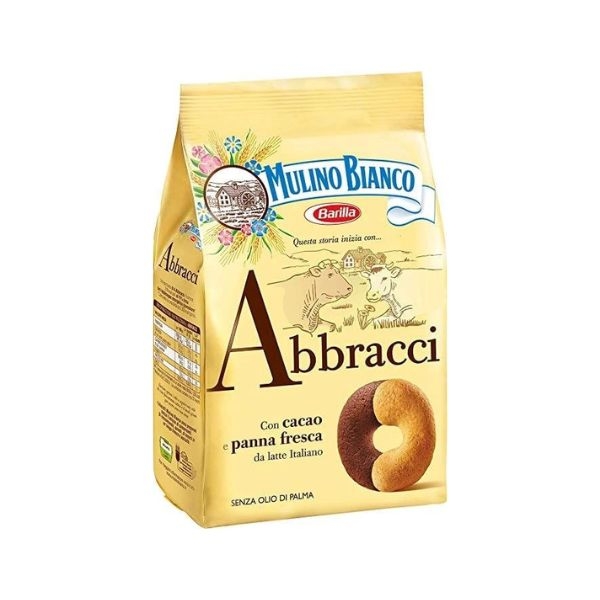 BISCUITI MULINO BIANCO ABBARACCI CU CACAO SI SMANTANA 350 GR