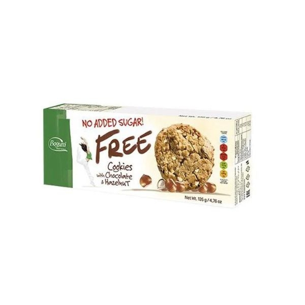 BISCUITI CU BUC. DE  ALUNE FREE 135GR