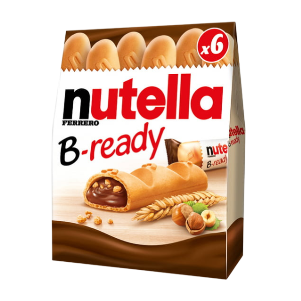 BISCUITI CU CR. CIOCO.SI ALUNE NUTELLA B READY 132G