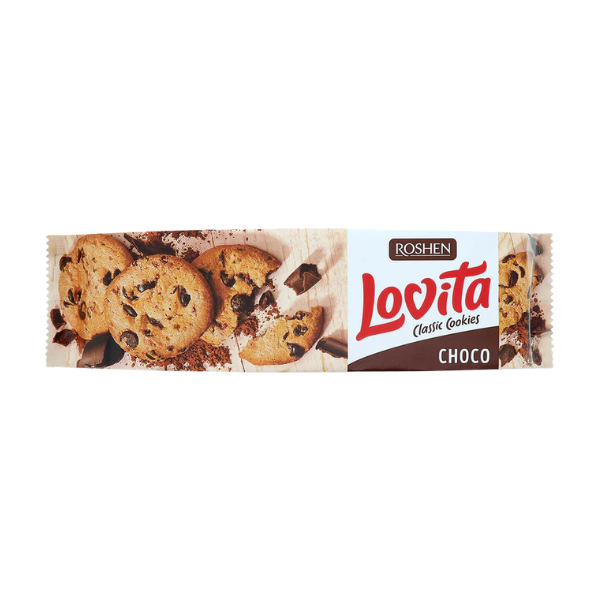 BISCUITI CU GLAZ CIOCO LOVITA 150GR