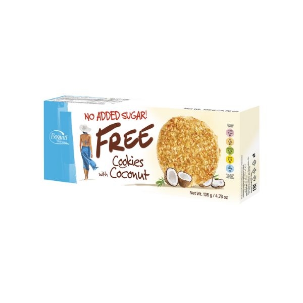 BISCUITI CU NUCA DE COCOS FREE 135GR