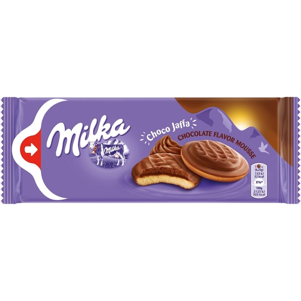 BISCUITI MILKA JAFFA AR CHOCO MOUSSE 128G