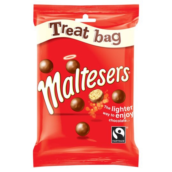 BOMBOANE MALTESERS DIN CIOCOLATA CU LAPTE CU MIEZ CROCANT 68G
