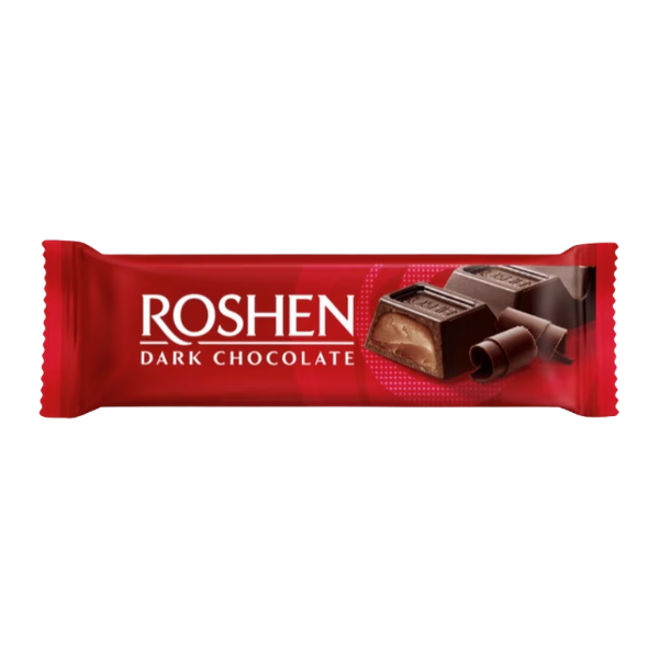BATON DE CIOCOLATA ROSHEN DARK CU  UMPL. DE CACAO 33G