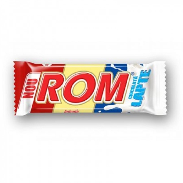 CIOCOLATA BATON ROM CU LAPTE UMPL. CU CREMA DE ROM 30G