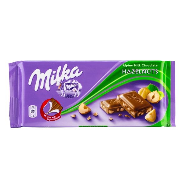 CIOCOLATA MILKA CU ALUNE 90G