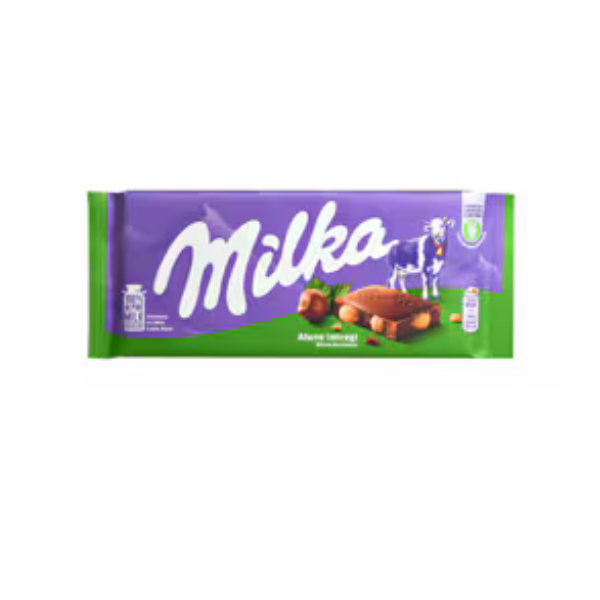 CIOCOLATA MILKA CU ALUNE INTREGI 95G