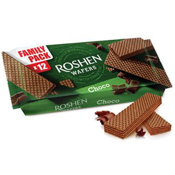 NAPOLITANE CU CACAO SI UMPLUTURA DE LAPTE ROSHEN 216GR