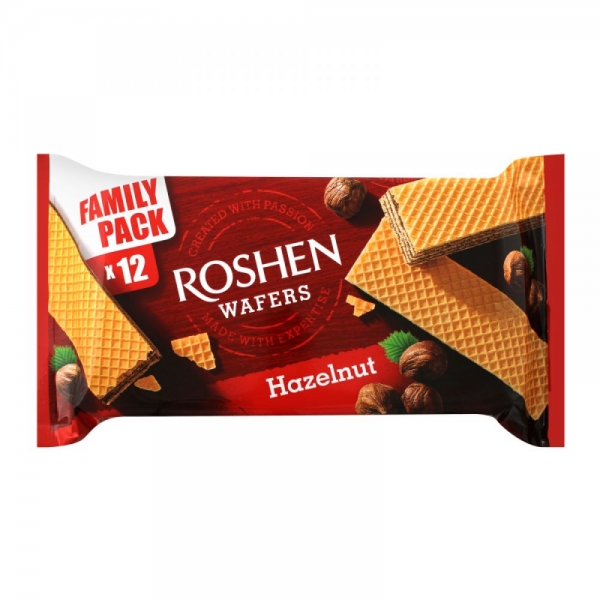 NAPOLITANE HAZELNUT CU UMPL. DE ALUNE ROSHEN 216G