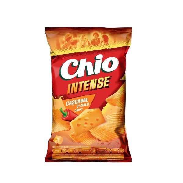 CHIPS INTENSE CU GUST CASCAVAL SI CHILI CHIO  120 GR