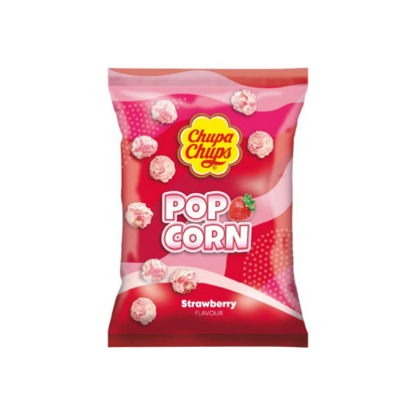 CHUPA CHUPS POPCORN CU AR STRAWBERRY 90G