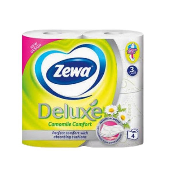 HARTIE IGIENICA CAMOMILE ZEWA DELUXE 4ROLE
