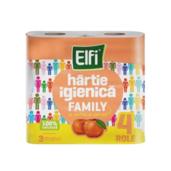 HARTIE IGIENICA PIERSICA FAMILY  ELFI 4ROLE
