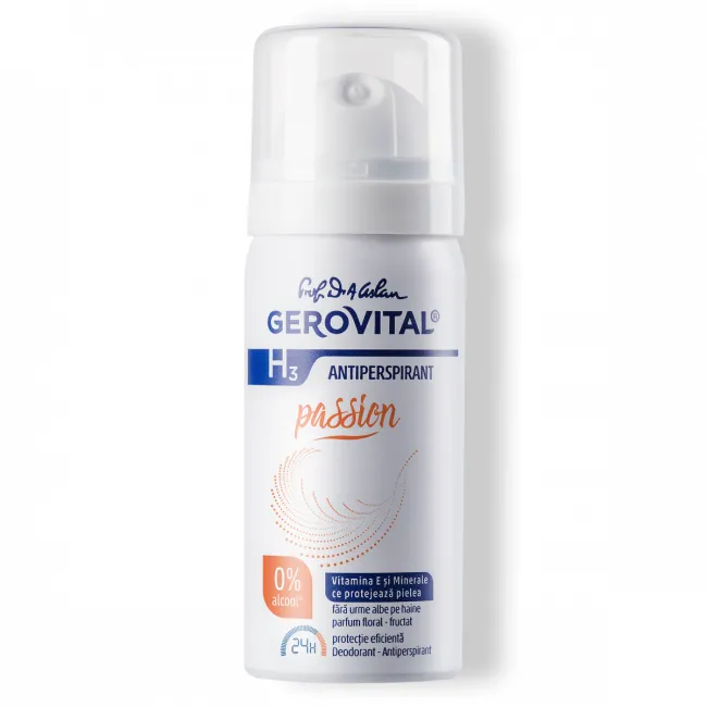 DEODORANT ANTIPERSPIRANT H3 PASSION GEROVITAL 150ML