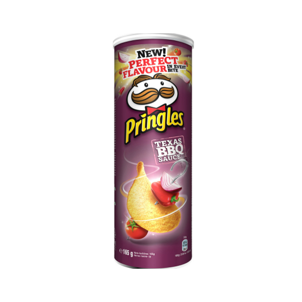 PRINGLES CHIPS CU AR BARBEQUE 165GR