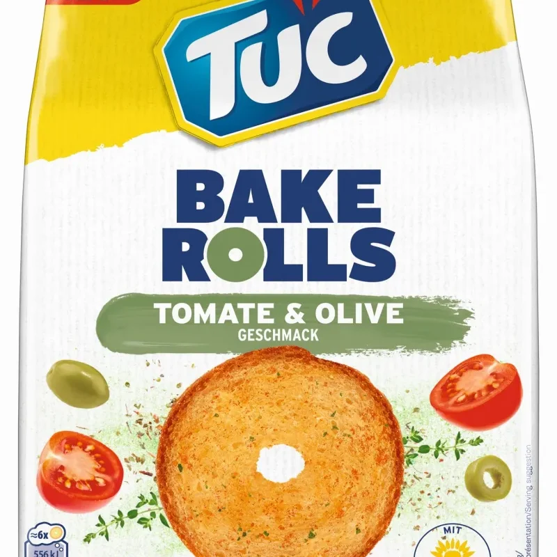 TUC BAKE ROLLS AR TOMATE&OLIVE 80G