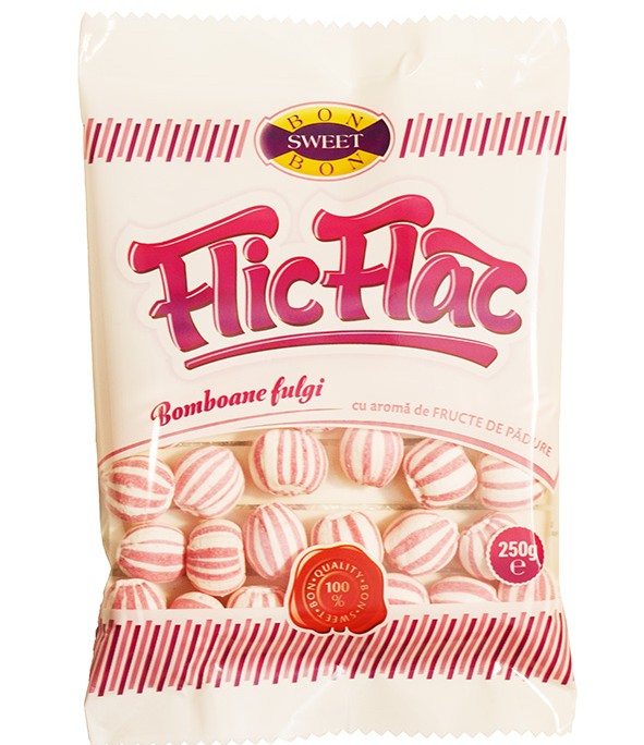 BOMBOANE FULGI FRUCTE PADURE FLIC FLAC 250G