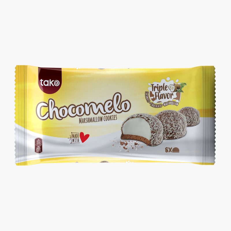 PRAJITURA CU GLAZ CACAO CHOCOMELO 100G