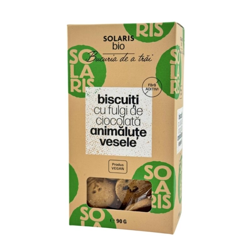 BISCUITI ANIMALUTE VESELE CU FULGI CIOCO 90G